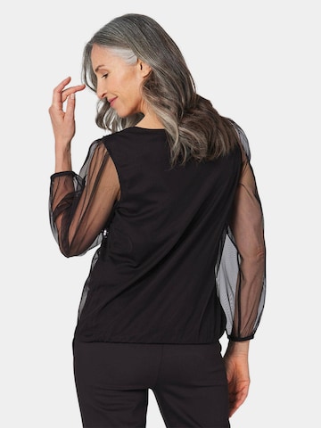 Goldner Bluse in Schwarz