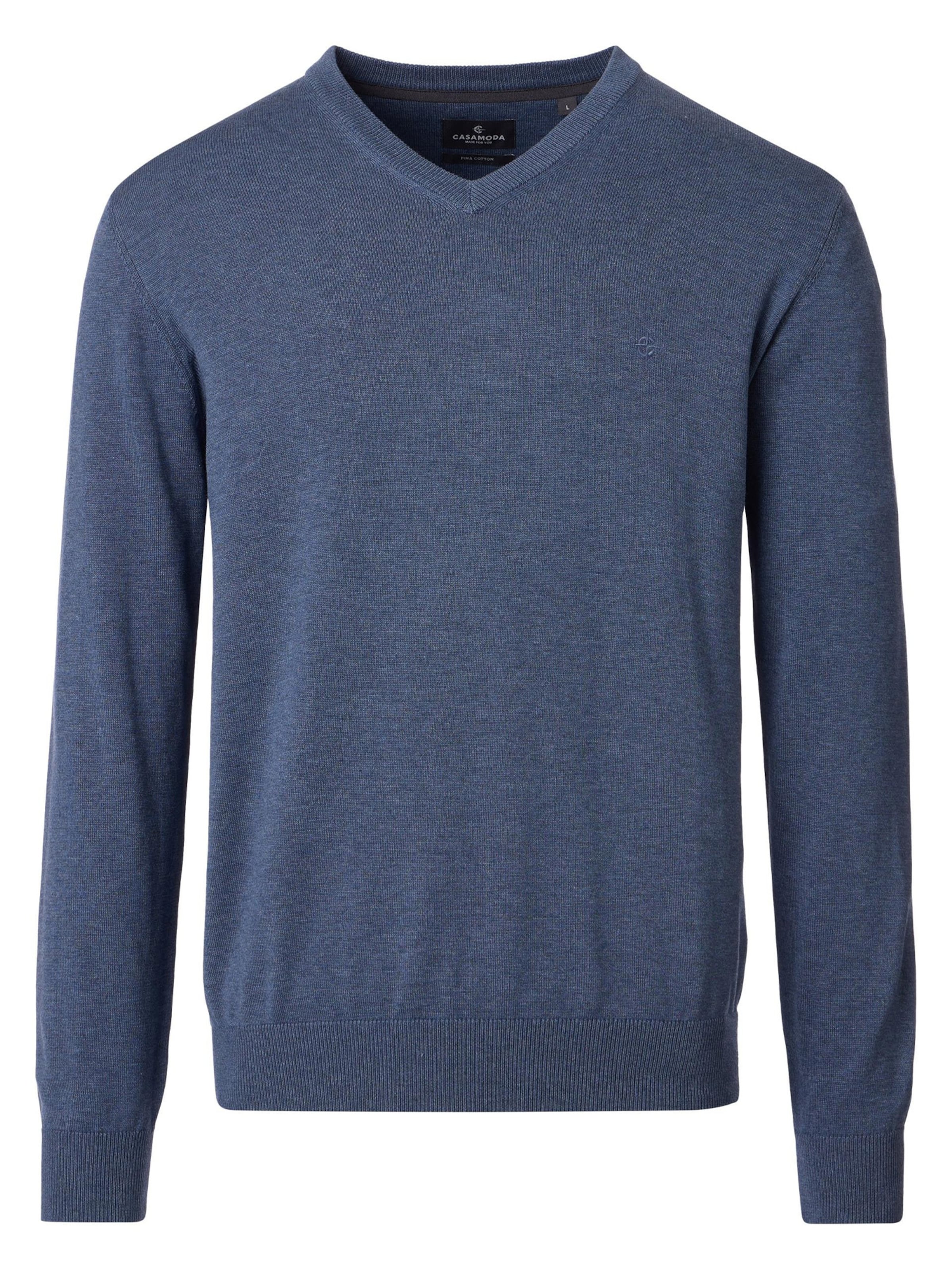 CASAMODA Sweater 'Basic' in Blue: front
