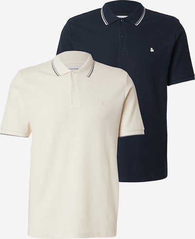 JACK & JONES Majica 'JJEAUSTIN' u mornarsko plava / vuneno bijela, Pregled proizvoda