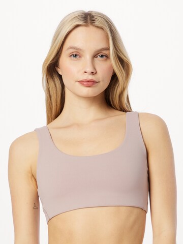 NIKE Bustier Sport bh 'ALATE ALL U' in Grijs: voorkant