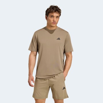 ADIDAS PERFORMANCE Funktionsshirt in Beige: Vorderseite