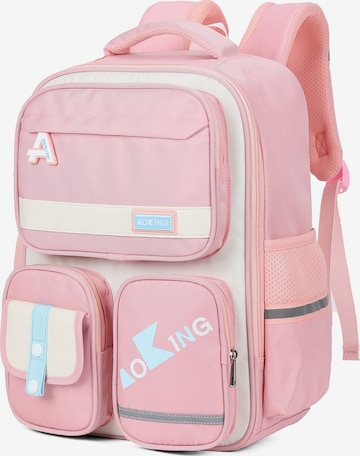 Aoking Backpack in Pink: front