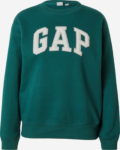 GAP Sweater majica 'HERITAGE' u petrol / bijela, Pregled proizvoda