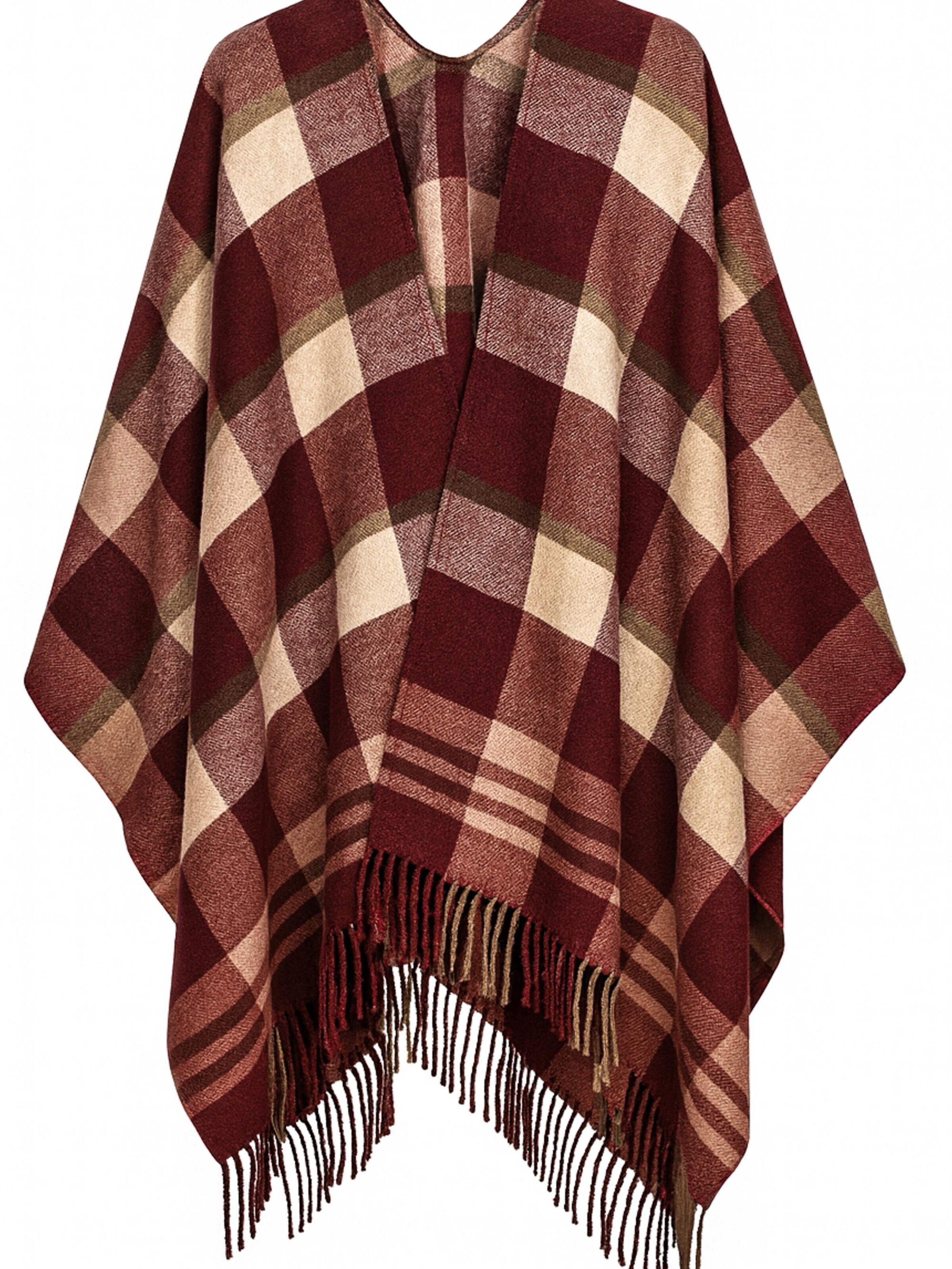 COLLEZIONE ALESSANDRO Cape 'Aspen' in Red