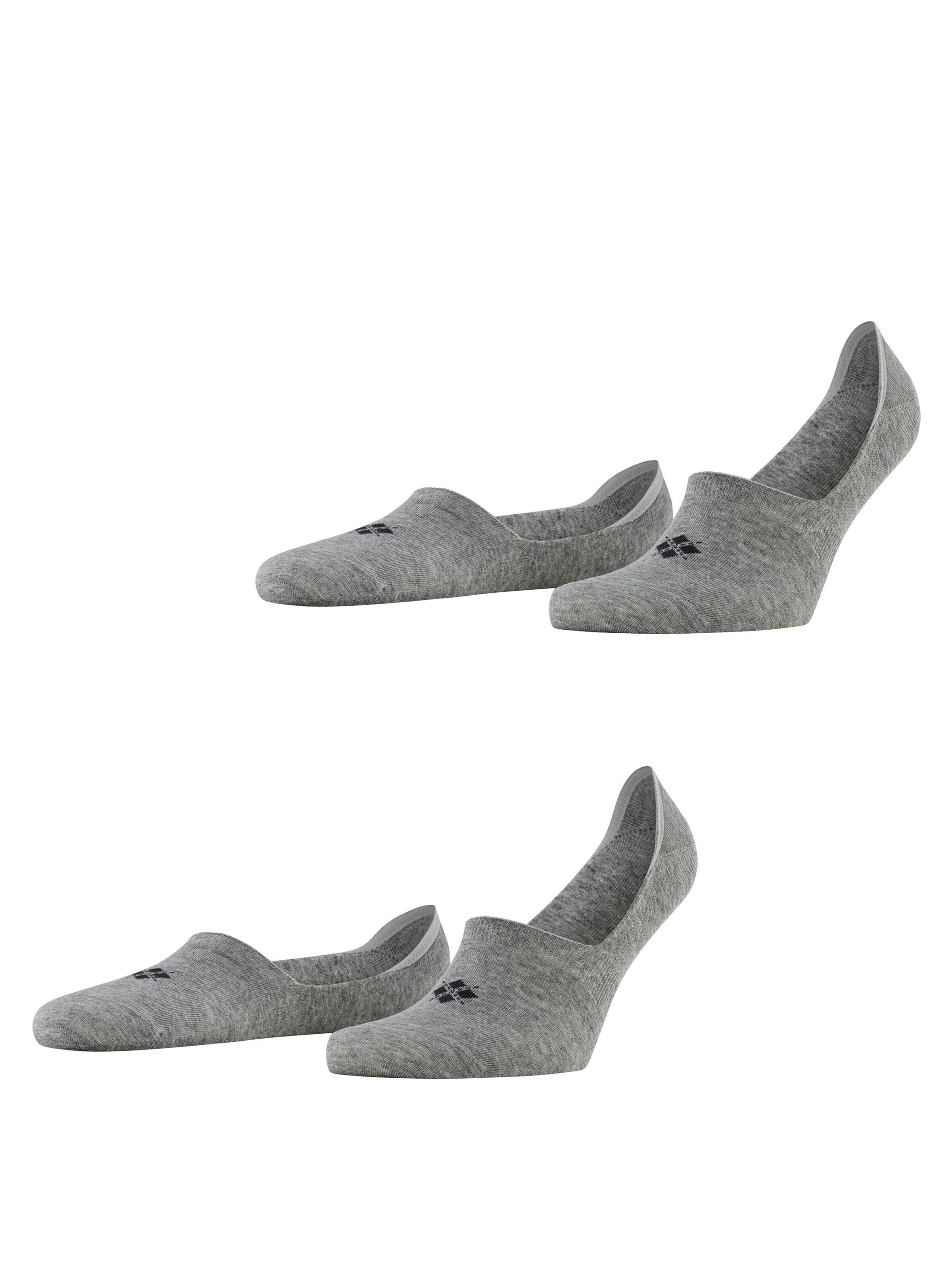 BURLINGTON Ankle Socks 'Everyday 2-Pack' in Grey: front
