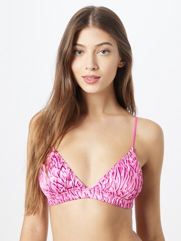 WEEKDAY Triangle Bra in Pink: front