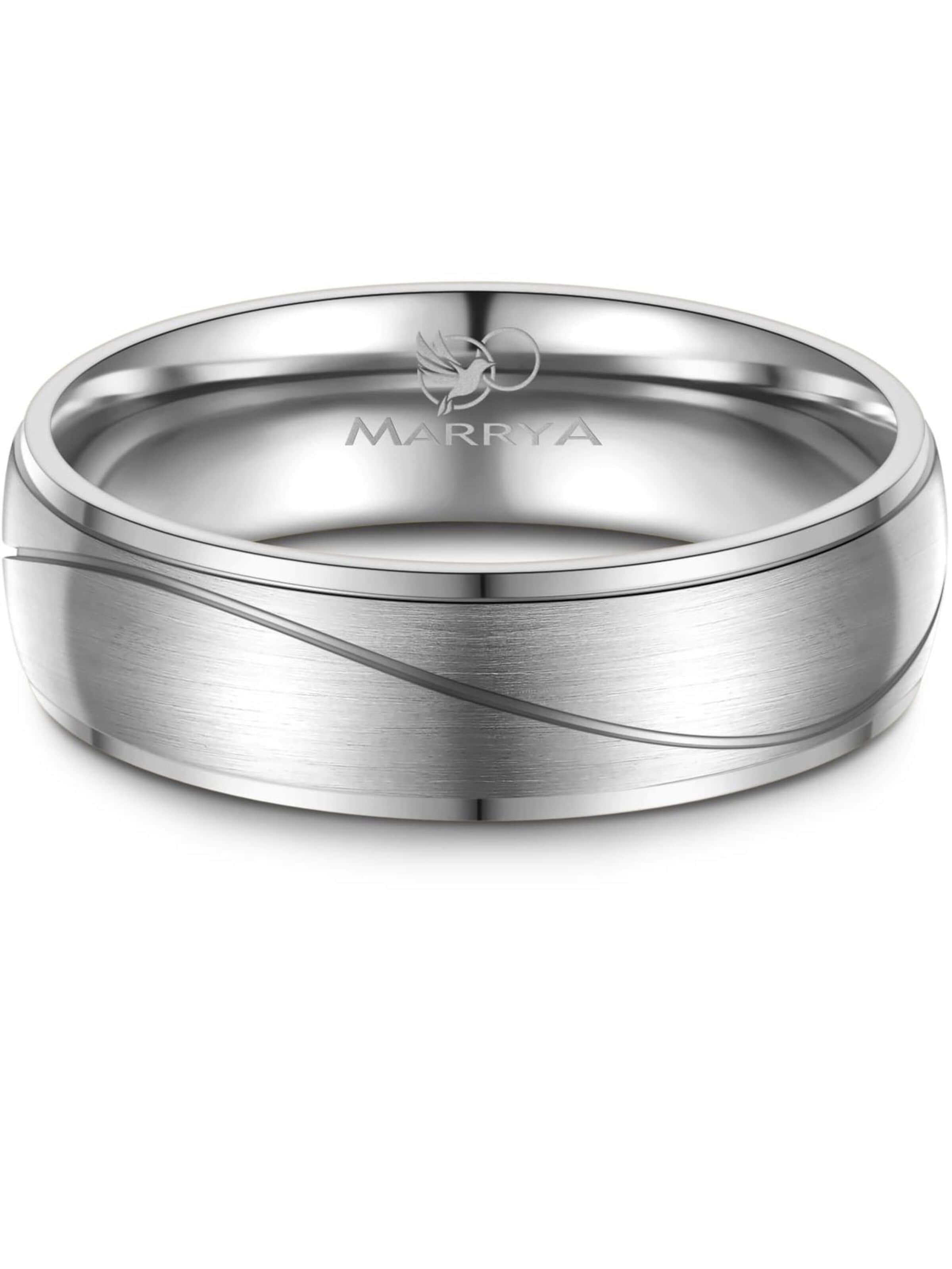 Anello 'MARRYA TI-37 Ehering aus Titan' di MARRYA in argento
