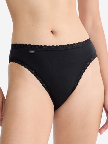 SLOGGI Slip '24/7 Cotton Lace' in Black