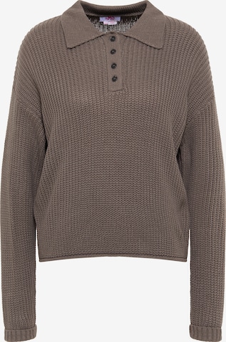 Pull-over MYMO en marron : devant