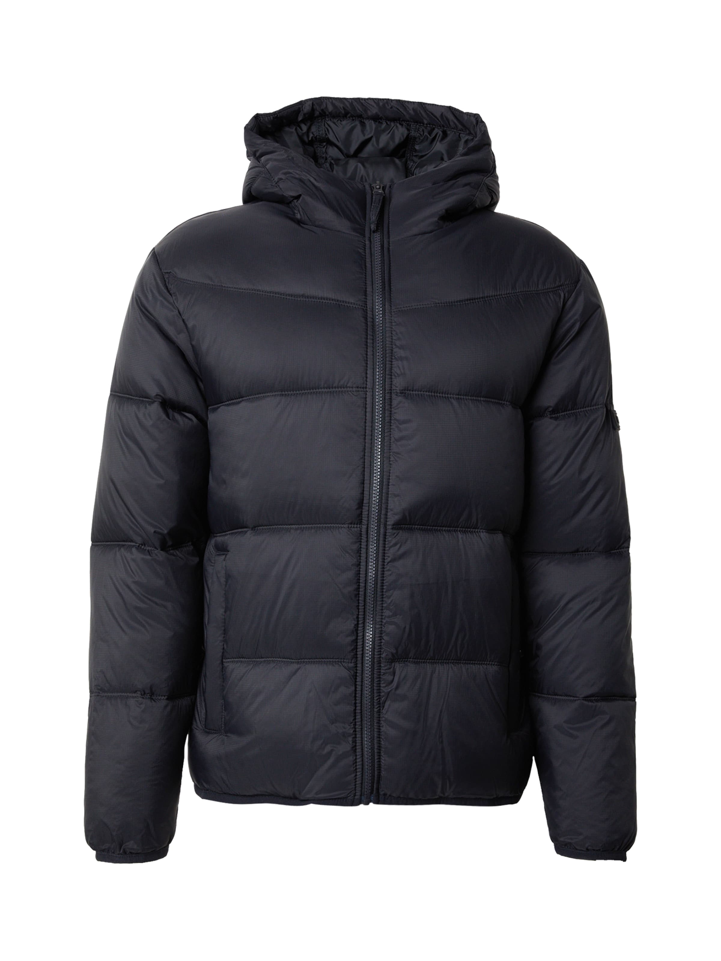 HOLLISTER Φθινοπωρινό και ανοιξιάτικο μπουφάν σε μαύρο: μπροστά