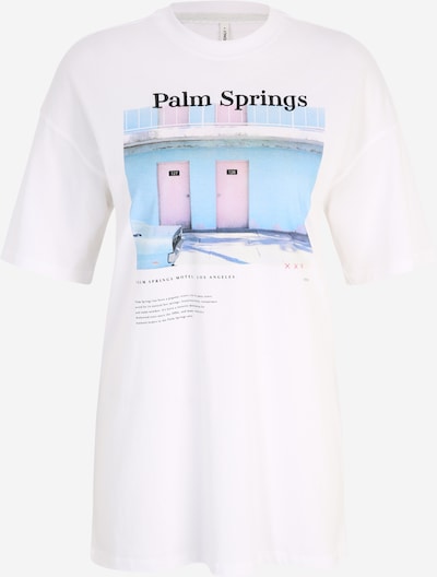 Only Tall Camiseta 'HOLLY' en azul claro / rosa / negro / blanco, Vista del producto