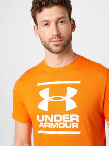 UNDER ARMOUR Λειτουργικό μπλουζάκι 'Foundation' σε πορτοκαλί