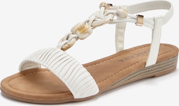 LASCANA Sandals in White: front