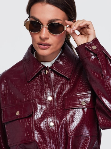 Ombre Between-season jacket in Red