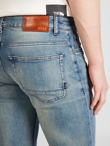 BOSS Slimfit Jeans 'Delaware' in Blauw