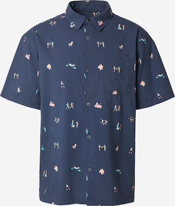 Chemise 'Resorio' Iriedaily en bleu : devant