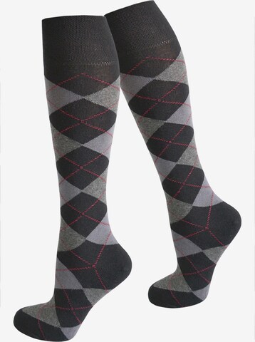 Chaussettes montantes normani en mélange de couleurs