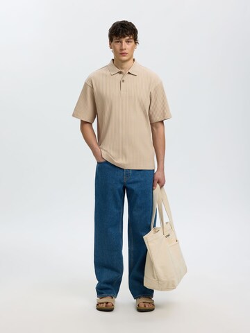 SELECTED - Camiseta en gris