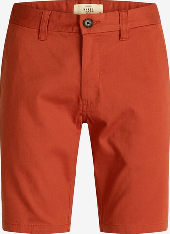 Redefined Rebel Regular Chino trousers 'Ethan' in Brown: front