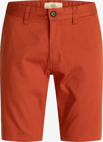 Regular Pantalon chino 'Ethan' Redefined Rebel en marron : devant