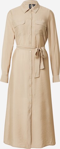 VERO MODA Blousejurk 'JOSIE' in Beige: voorkant