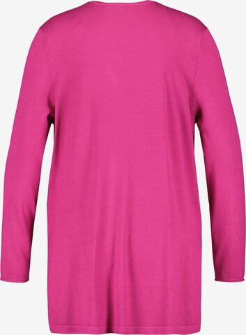 SAMOON Knit cardigan in Pink