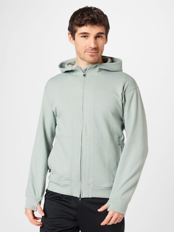 NIKE - Sudadera con cremallera deportiva en azul: frente