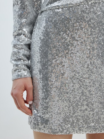 EDITED Dress 'Adriana' in Silver