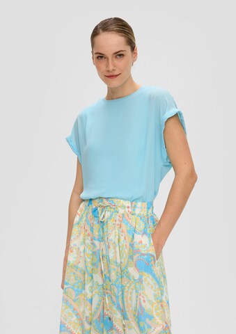 s.Oliver BLACK LABEL - Camiseta en azul: frente