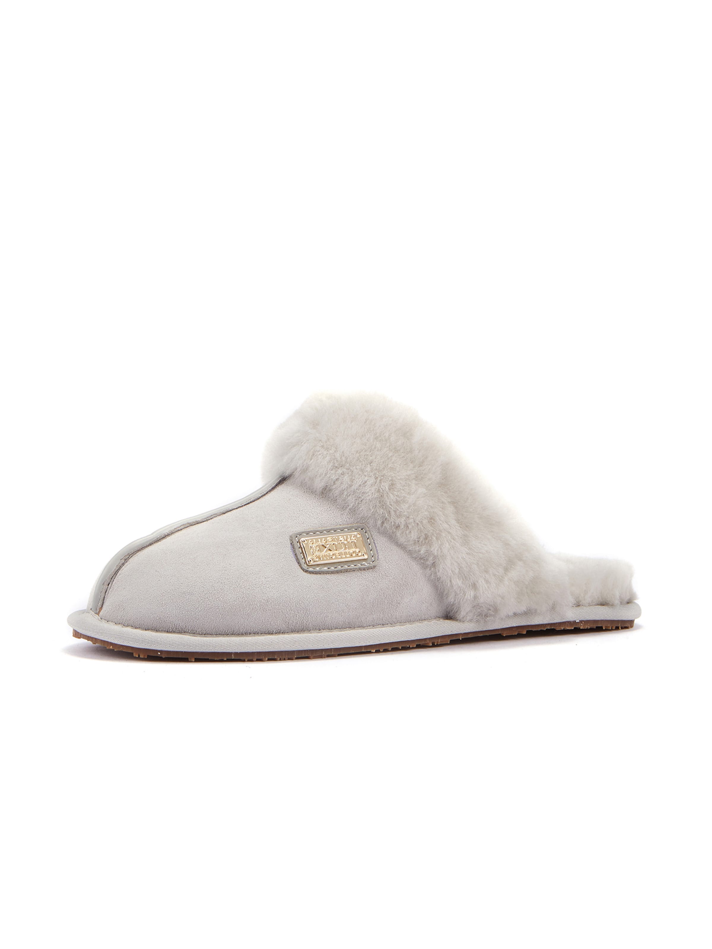 Pantoufle Australia Luxe Collective en gris : devant