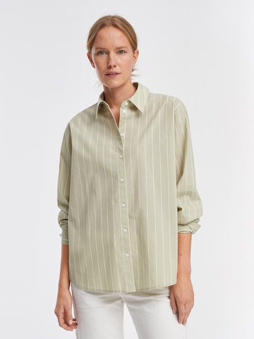 OPUS Blouse 'Ferale' in Groen: voorkant