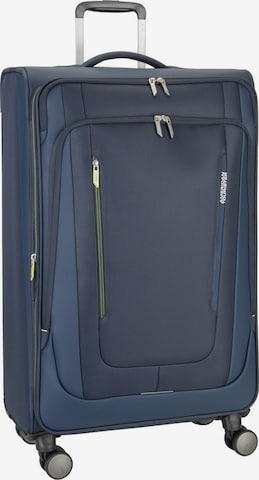 American Tourister Trolley in Blau: Vorderseite