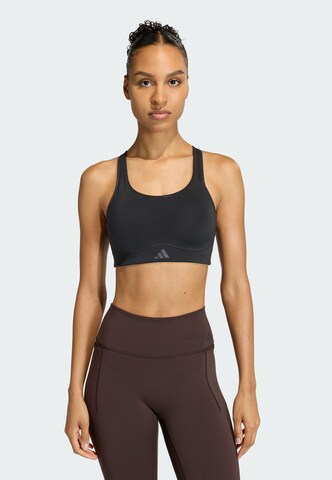 Bustier Soutien-gorge de sport 'Optime' ADIDAS PERFORMANCE en noir