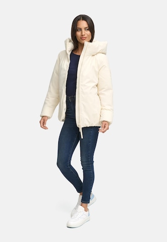 NAVAHOO Vinterjacka 'Blütenlicht 14' i beige