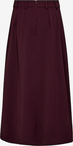 Jupe 'Anya' co'couture en rouge : devant