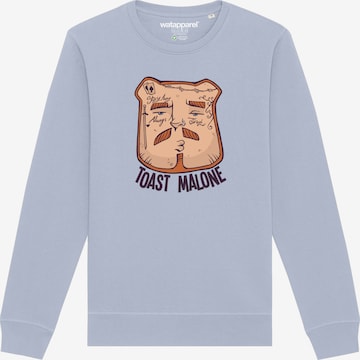 Sweat-shirt ' Toast Malone ' Watapparel en bleu : devant