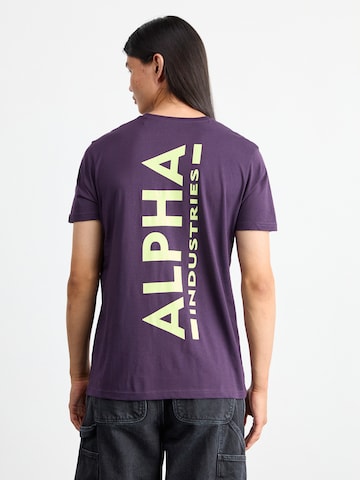 ALPHA INDUSTRIES Paita värissä lila: etupuoli
