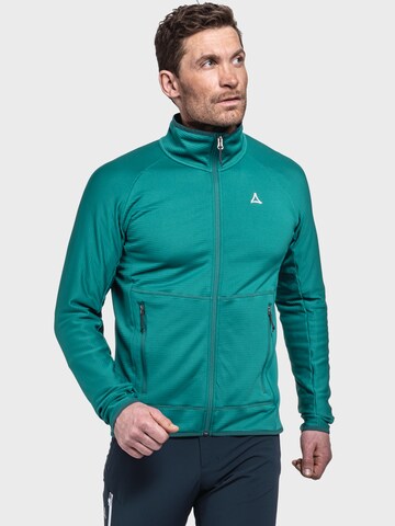 Schöffel Funktionele fleece-jas in Groen: voorkant