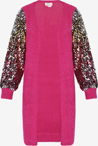 IZIA Knit cardigan in Pink: front