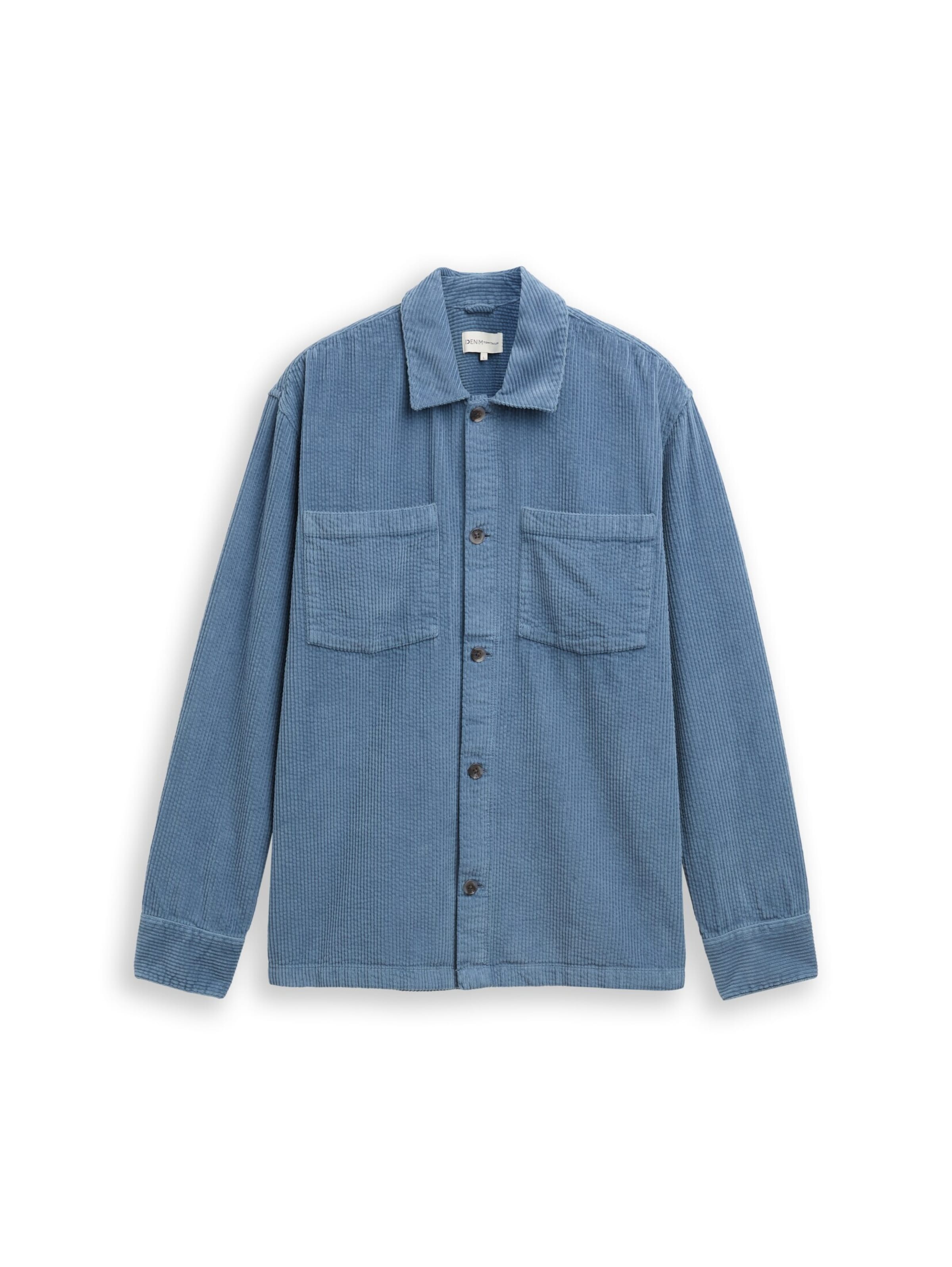 Chemise TOM TAILOR DENIM en bleu : devant