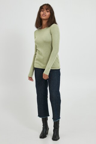 PULZ Jeans Strickpullover 'PZSARA' in Grün