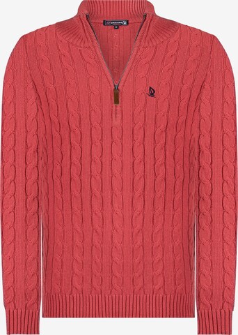 Pullover di Giorgio di Mare in rosso: frontale