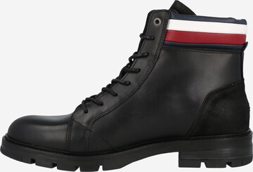 TOMMY HILFIGER - Botas con cordones en negro