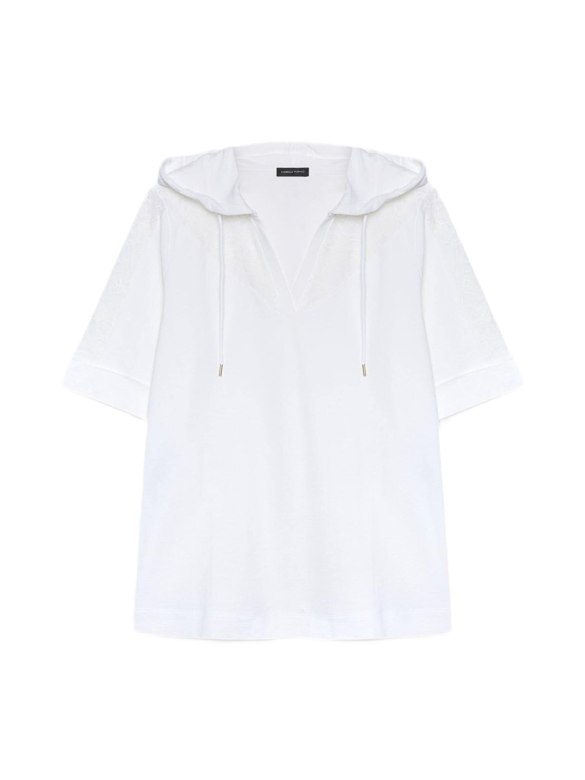 Pull-over Fiorella Rubino en blanc : devant