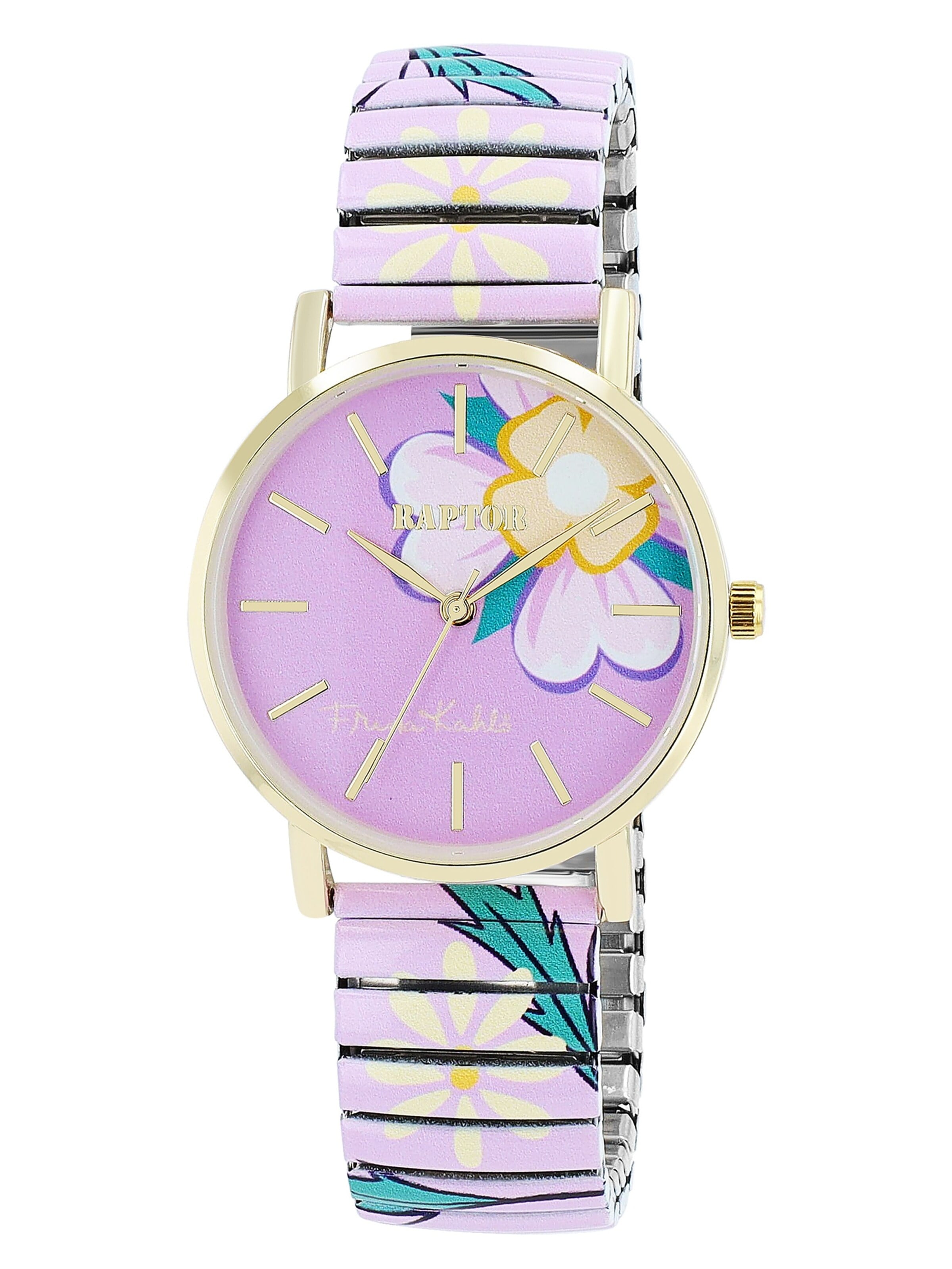 Raptor Analog Watch 'Frida Kahlo Edition, Mineralglas' in Purple