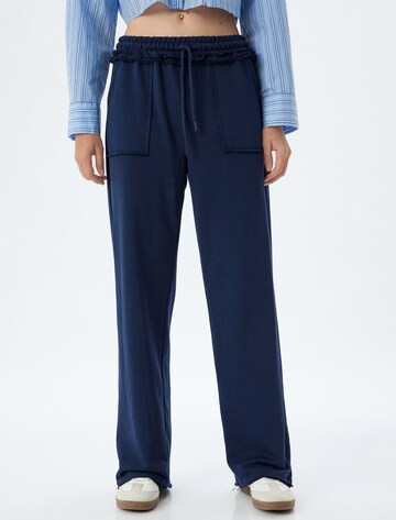 Koton Loosefit Broek in Blauw: voorkant