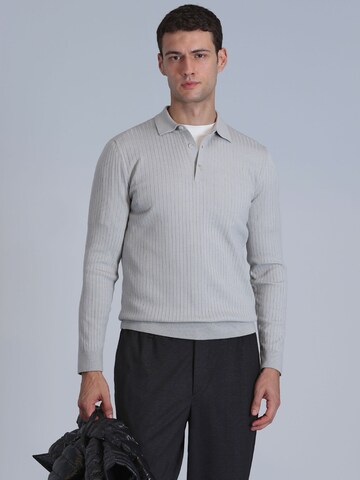 Sweat-shirt Lufian en gris : devant