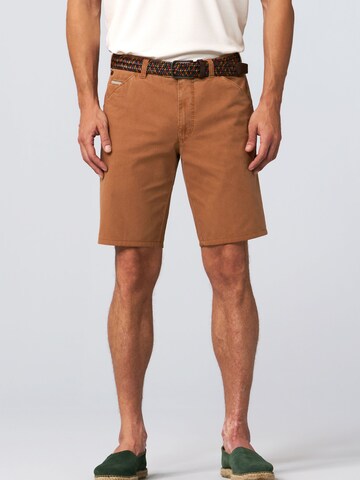 Coupe slim Pantalon chino 'Chicago' MEYER en orange : devant