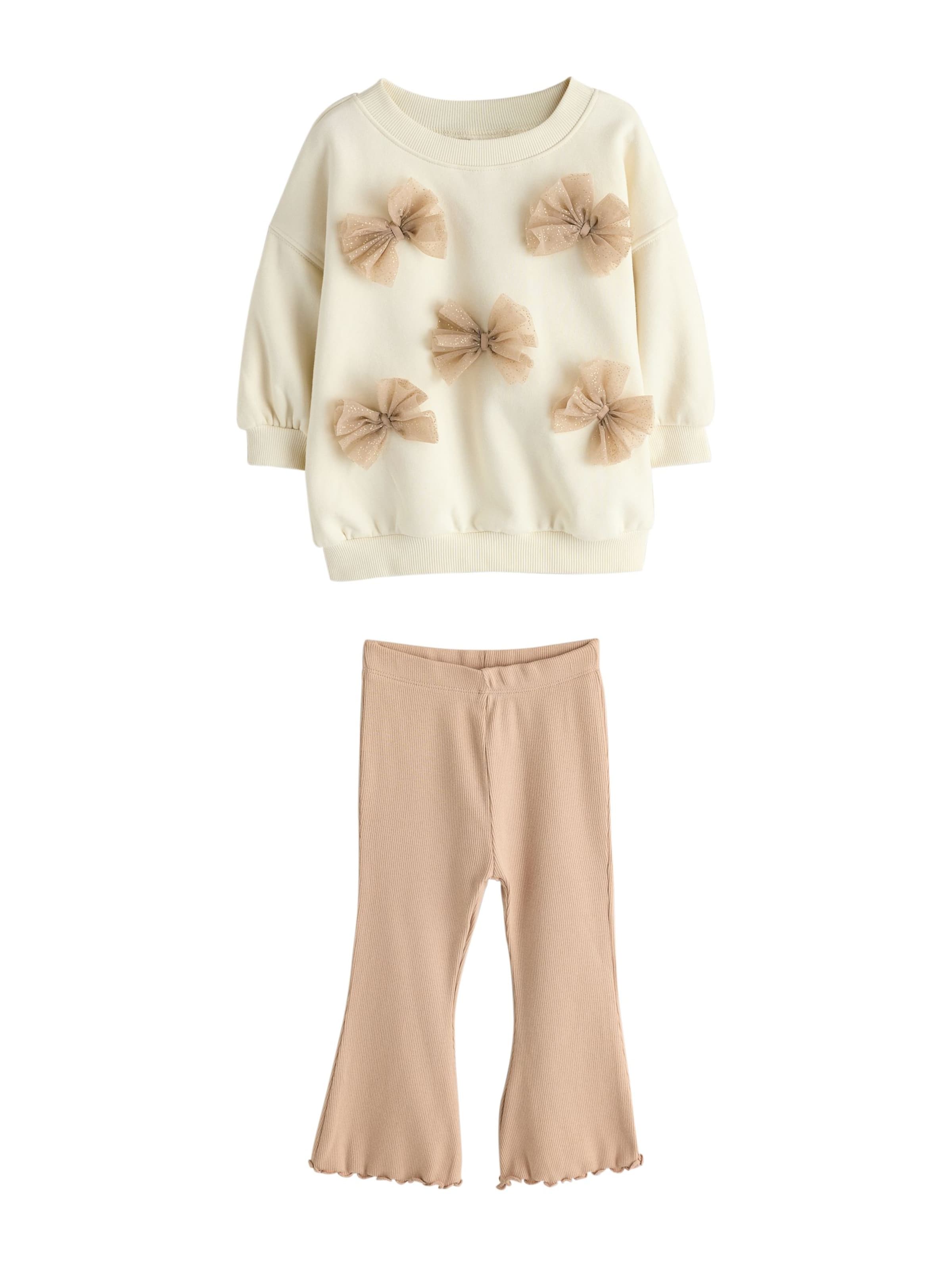 Next - Conjunto en beige: frente