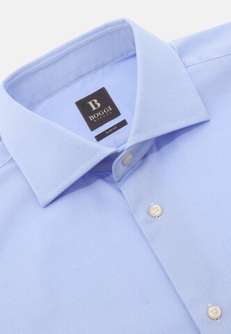 Boggi Milano Slim Fit Skjorte i blå